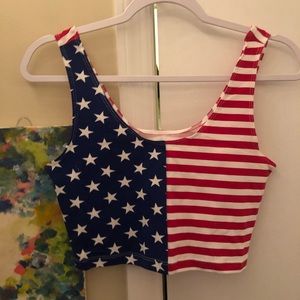 American Apparel US Flag Crop top 🇺🇸